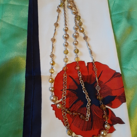 Cookie Lee Goldtone necklace‎ - Item #118 - Picture 1 of 7